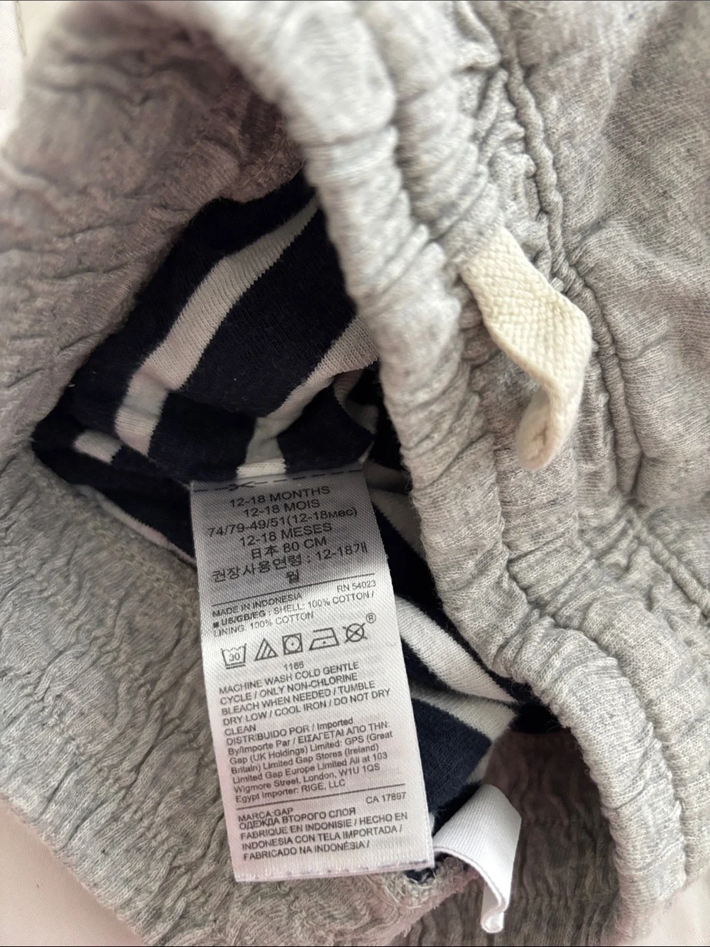 GAP Heather Gray Kids Jogger Sweatpants with Drawstring